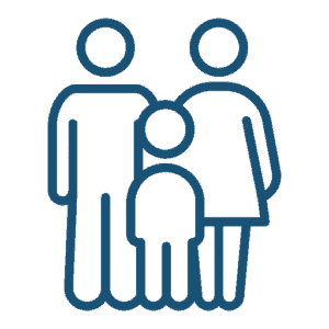 Das Icon Familie steht für ein Online Business mit Familie aufbauen